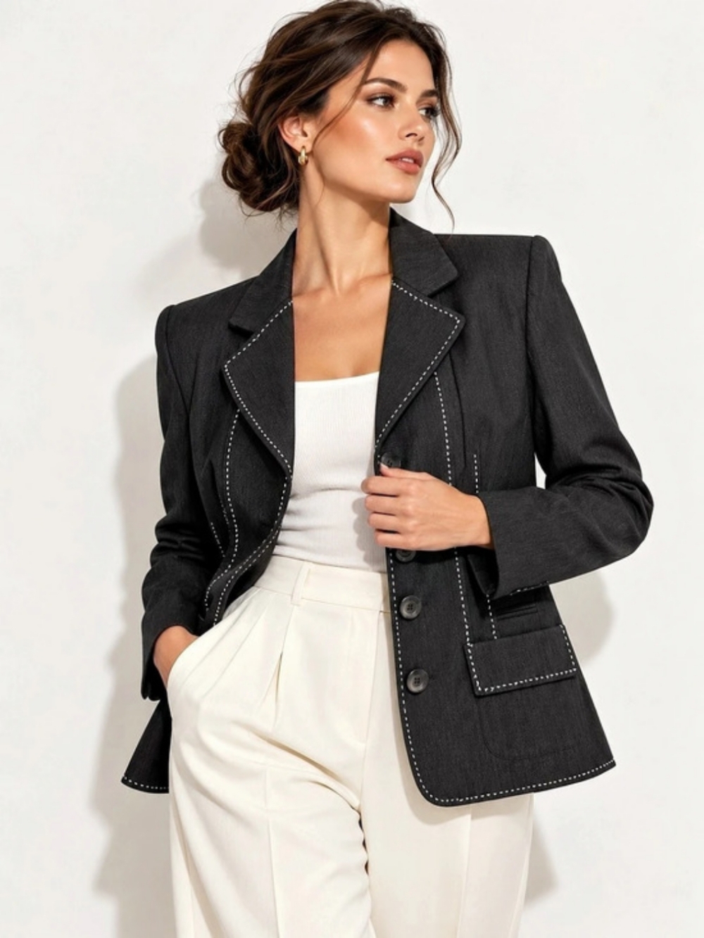 Conrad C 8-10 Charcoal Blazer Old Money Academia Preppy Heritage